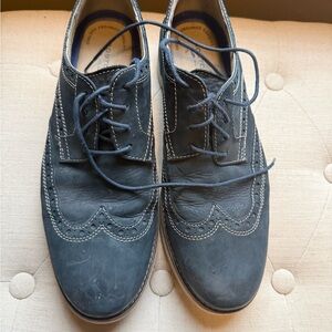 Men's BlueLeather Oxford Shoes